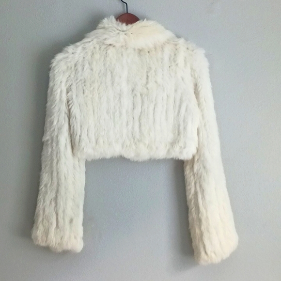 Vero Moda- Nordstrom Cropped sweater 100% rabbit fur - Picture 3 of 4